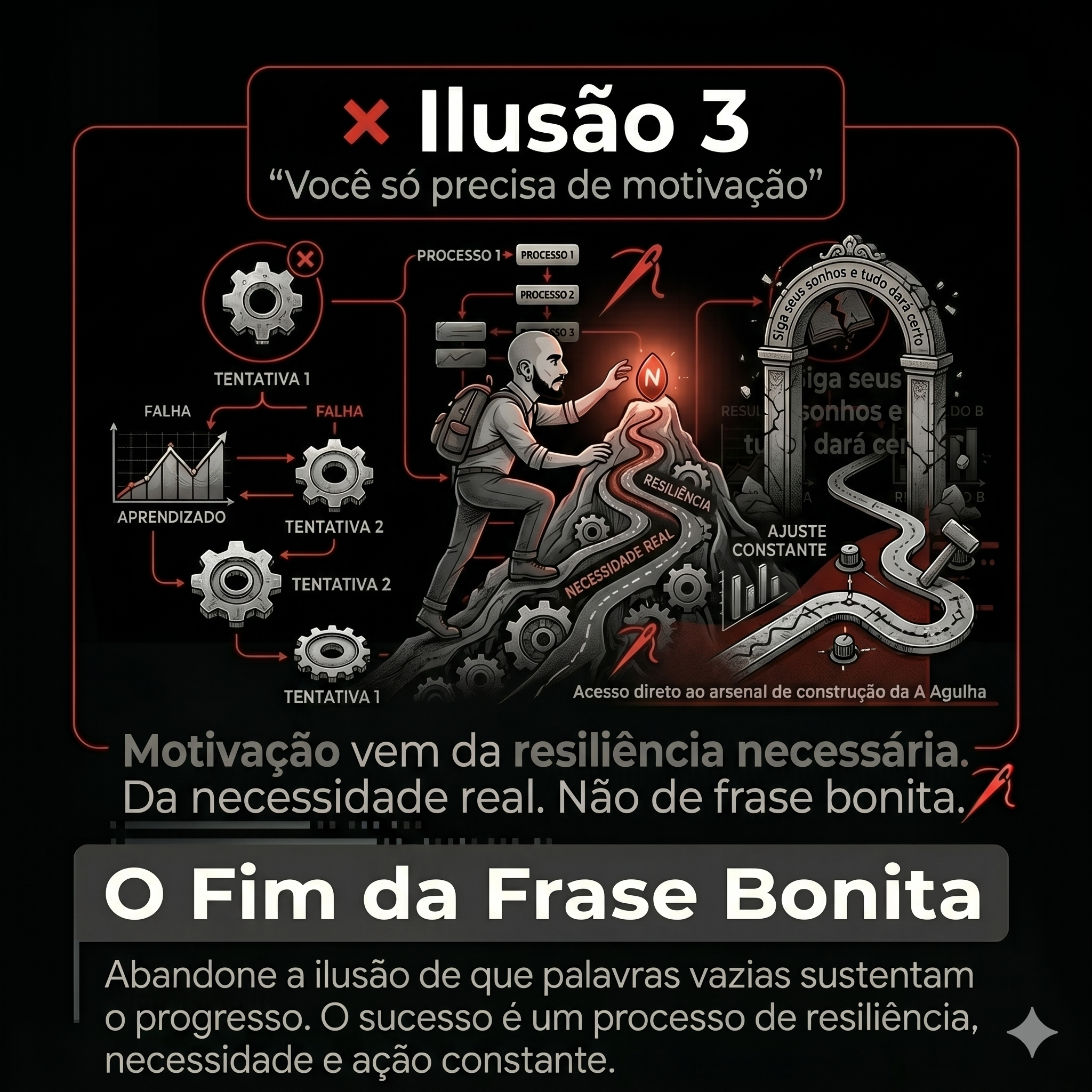 Ilusão 3 — Você só precisa de motivação